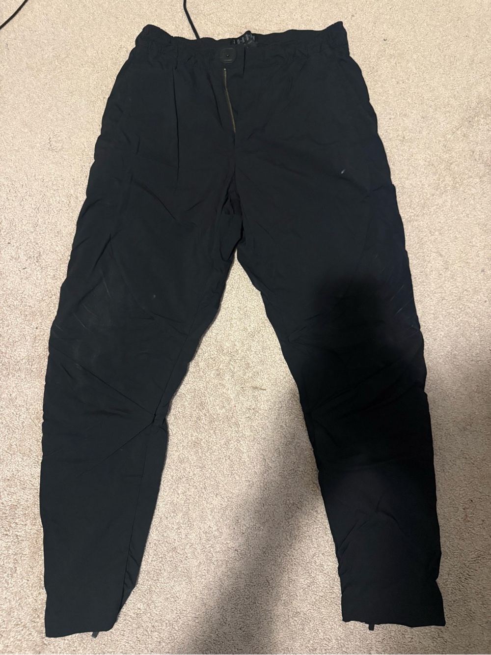 Jordan Black Men's Jogger Sweatpants with Zip Fly